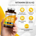Vitamind3 K2 para comprimidos multifitamina de absorção de cálcio